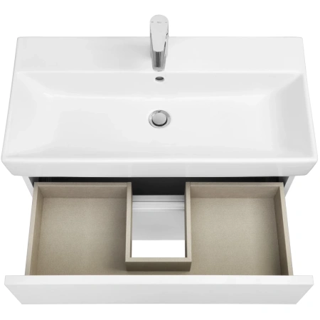 тумба белый глянец 76 см roca oleta a857640806