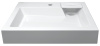 раковина на стиральную машину azario slim cs00078302 60х60 см, белая