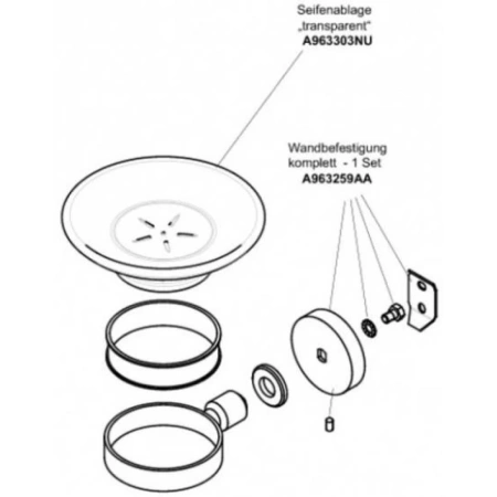 мыльница ideal standard iom прозрачное стекло