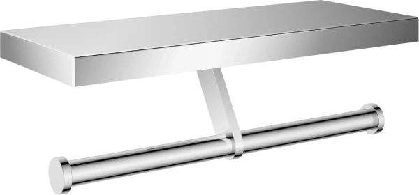 Держатель туалетной бумаги Wonzon & Woghand WW-V3802-CR хром, с полкой