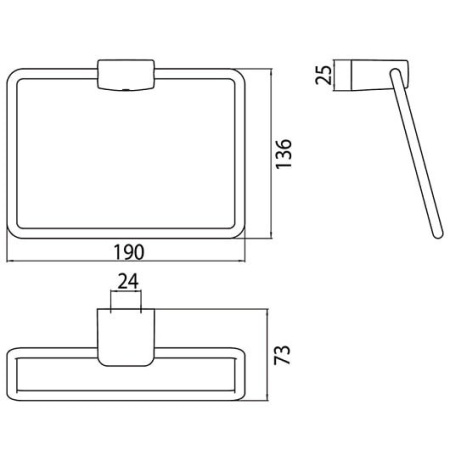 полотенцедержатель-кольцо emco trend 0255 001 00
