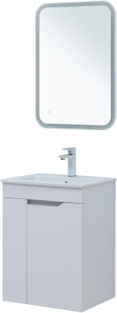 тумба под раковину aquanet практика 00330451 47.8x38.9 см, белый матовый