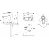 смеситель для раковины bravat loop f1124182cp