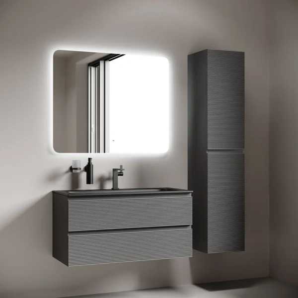 зеркало для ванной комнаты sancos ray 1000х800 c подсветкой, ra1000