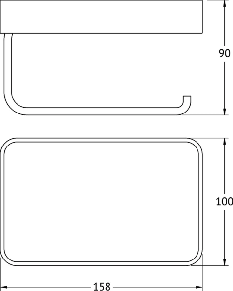 Держатель туалетной бумаги Artwelle Regen 8336 с полкой для телефона