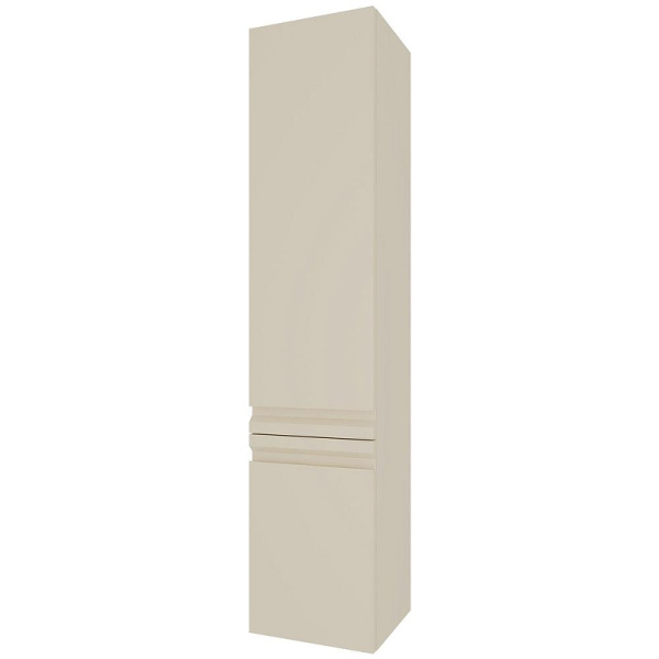 шкаф пенал aquatek вега 35 l aq70035l-lc подвесной капучино светлый