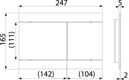 кнопка для инсталяции alcaplast fun-antic для унитаза, металлическая, бронза