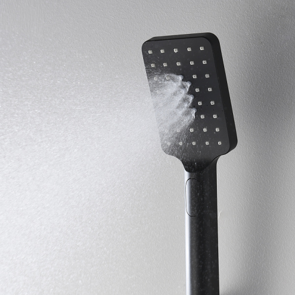 душевая лейка wasserkraft elbe a130 черный матовый