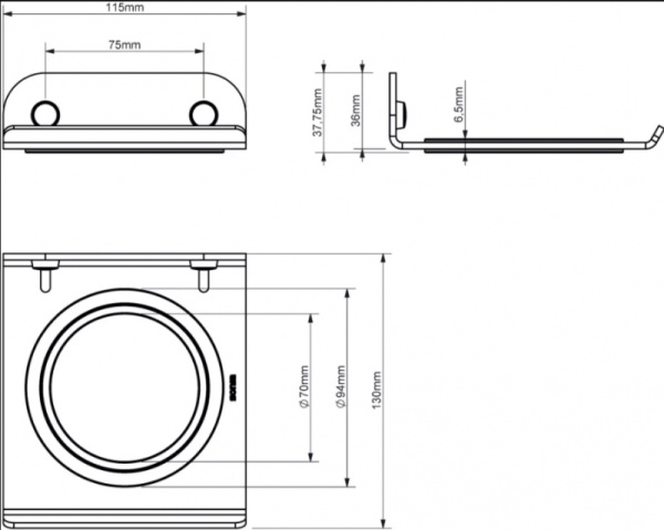 Держатель для фена Sonia Quick 185443 черный матовый