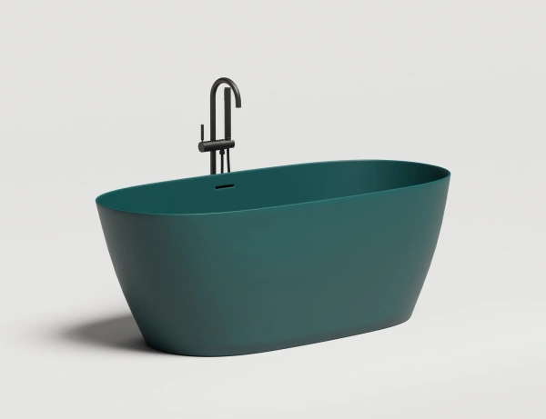 ванна из искусственного камня salini sofia 165х75х60 см, s-stone, белый матовый, 102521m