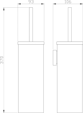 ёршик для унитаза wonzon & woghand polo ww-8929 настенный, хром