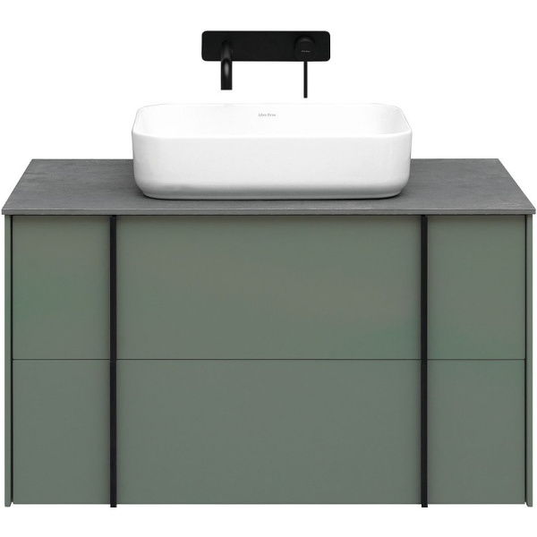 тумба под раковину allen brau reality 90 1.32006.cgm подвесная олива матовая