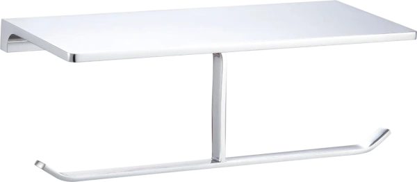 Держатель туалетной бумаги Wonzon & Woghand Eclipse WW-9156 хром, с полкой