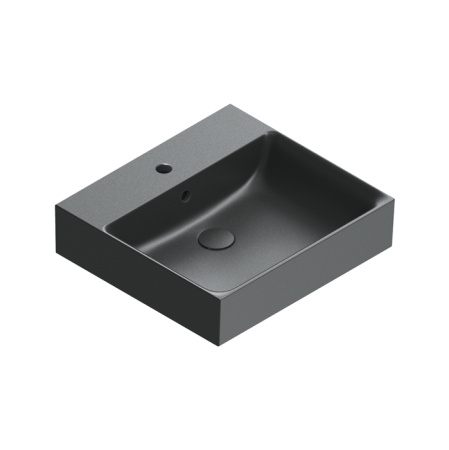 Раковина Catalano Premium 50x47см, с 1 отв., черный матовый