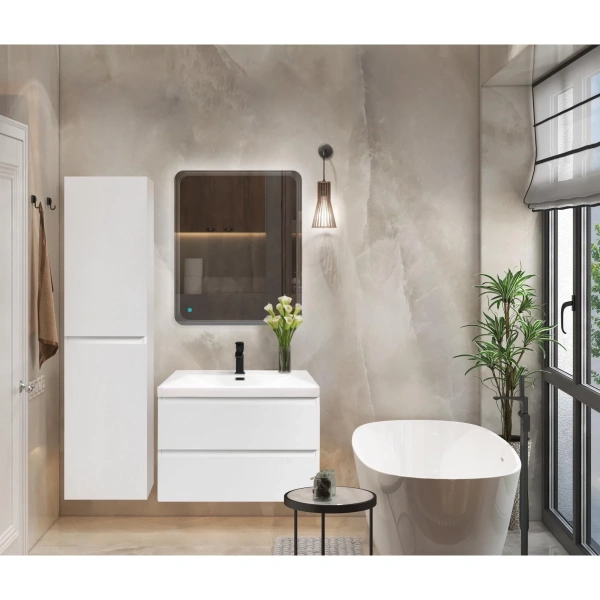 шкаф пенал cezares molveno 40 molveno-1600-2a-sc-bg подвесной bianco ghiaccio