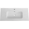 раковина cezares duet czr-8095-100 101x46 см, накладная, белый
