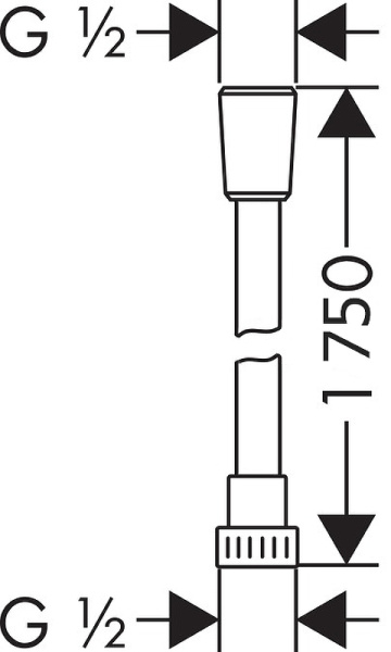 душевой шланг weltwasser ww bs 1750 pl 10000001948 серебристо-серый