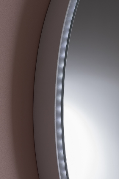 зеркало allen brau infinity 80 1.21017.wt с подсветкой белое с сенсорным выключателем