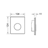 кнопка для инсталляции tece loop urinal 9242657 черная