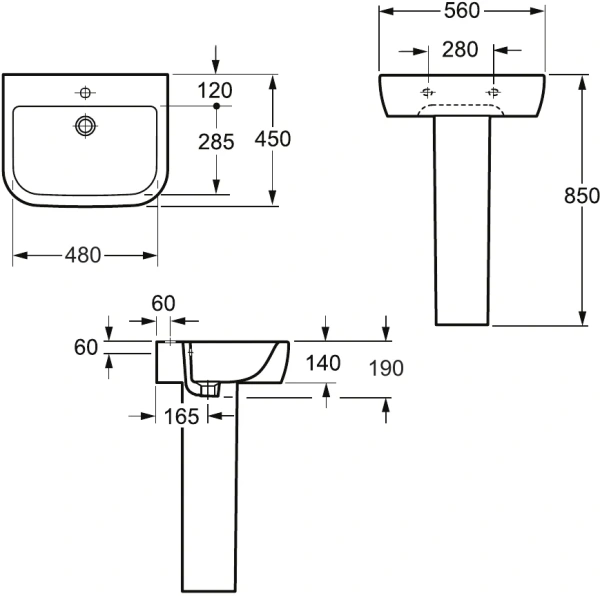 пьедестал для раковины allen brau infinity 4.21008.20, белый