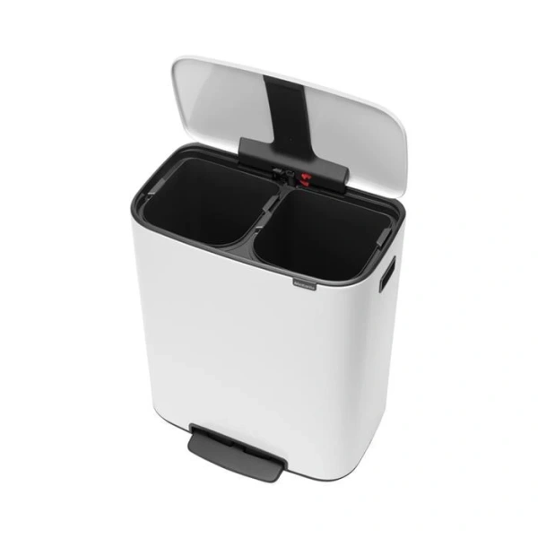 Мусорное ведро Brabantia Bo Pedal Bin 211447 30+30 л, белое