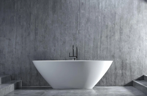 ванна из искусственного камня salini diva 178x85 102221m, s-stone, белый матовый