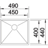 кухонная мойка blanco zerox 450-u 521587