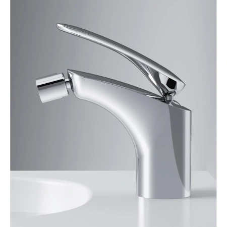 смеситель am.pm sensation f3083164 для биде, с донным клапаном, хром