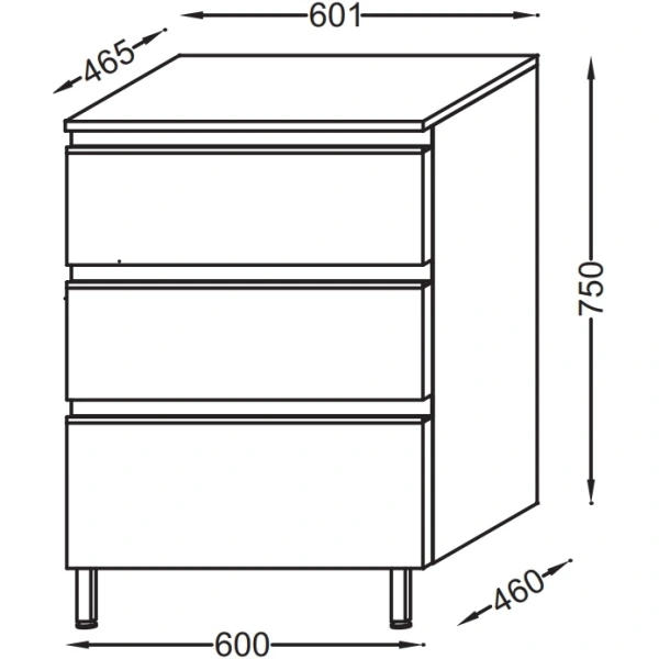 комод белый глянец 60,1 см jacob delafon vox eb2065-ra-g1c