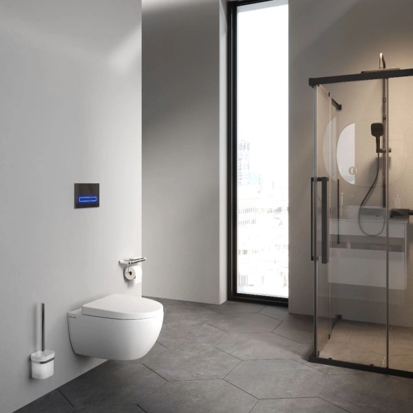 унитаз am.pm awe c111700sc подвесной, безободковый, с сиденьем микролифт, белый