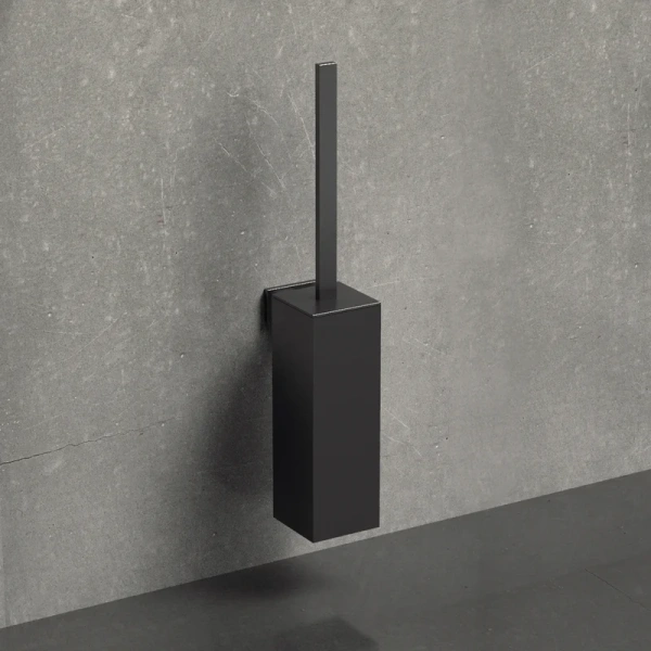 Ёршик для унитаза Colombo Design Look B1607.NM настенный, черный матовый Ёршик для унитаза Colombo Design Look B1607.NM настенный, черный матовый