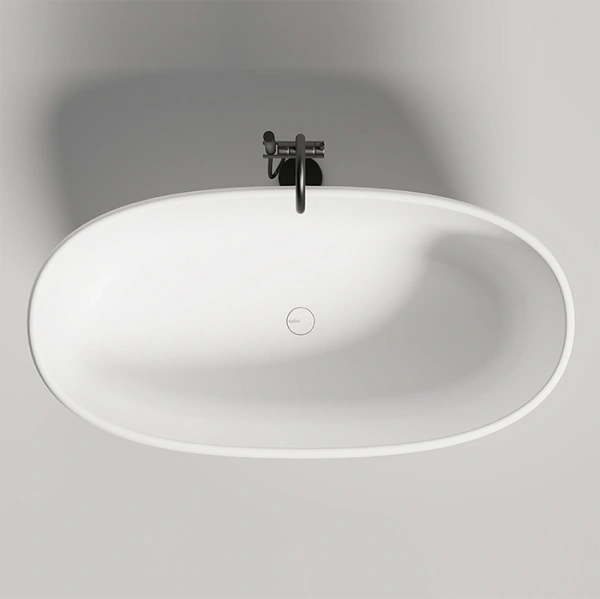 ванна отдельностоящая 150х75 cм.salini luce 100122m мат-л: s-stone, цвет: матовый белый