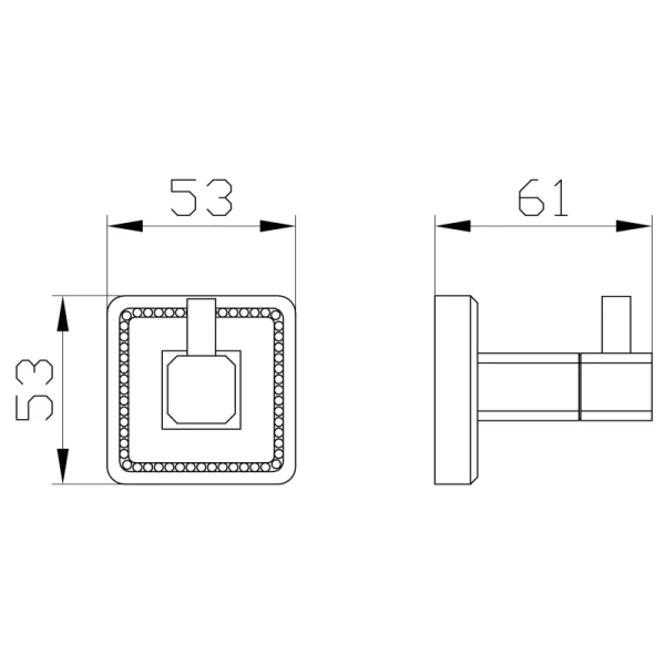 Крючок Wonzon & Woghand Roma WW-7215 для ванны, бронза Крючок Wonzon & Woghand Roma WW-7215 для ванны, бронза
