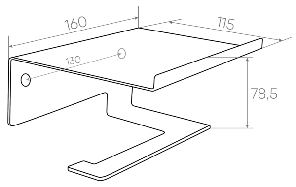 Держатель туалетной бумаги MySpace Loft HOLD16-11B черный муар