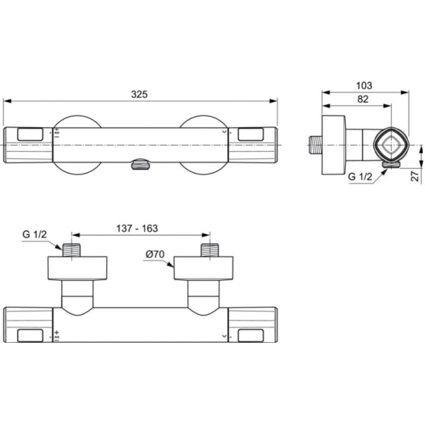 смеситель для душа ideal standard a7229aa