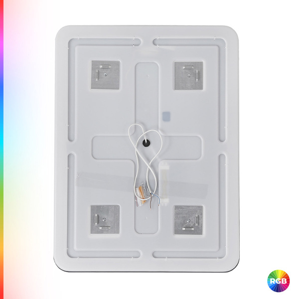 зеркало cezares multicolore 60 czr-spc-mc-600-800-rgb-tch с подсветкой с сенсорным выключателем и функцией памяти