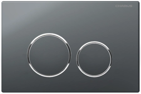 Кнопка смыва Charus Spazio FP.330.GRP.01 графит матовый