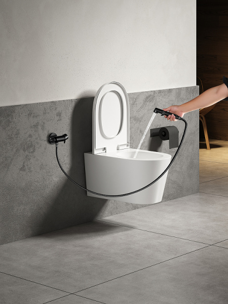 гигиенический душ со смесителем lemark solo lm7166bl черный