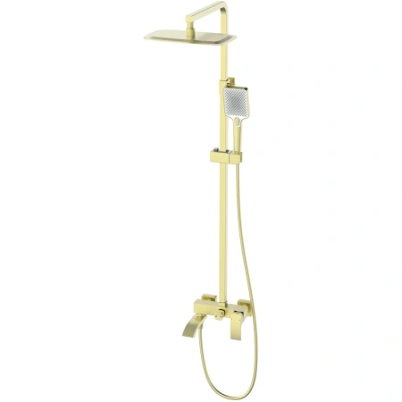 Душевая система Wonzon & Woghand Fit WW-88739009-BG 300x200 мм, со смесителем, золотой матовый Душевая система Wonzon & Woghand Fit WW-88739009-BG 300x200 мм, со смесителем, золотой матовый