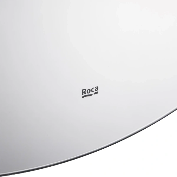 зеркальный шкаф roca luna zru9307737 80x80 см, с подсветкой, выключателем, антрацит