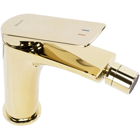смеситель rea avalon rea-b1125 для биде, без донного клапана, золотой