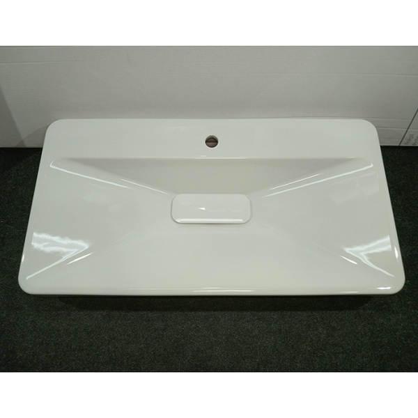 раковина toto sg lw172yb#xw полувстраиваемая, с 1 отв., без перелива, cefiontect, 90х40х6.5см, белый