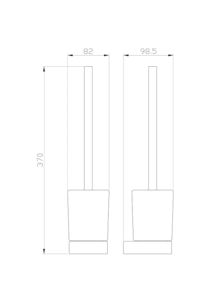 Ёршик для унитаза Wonzon & Woghand WW-9529 настенный, хром