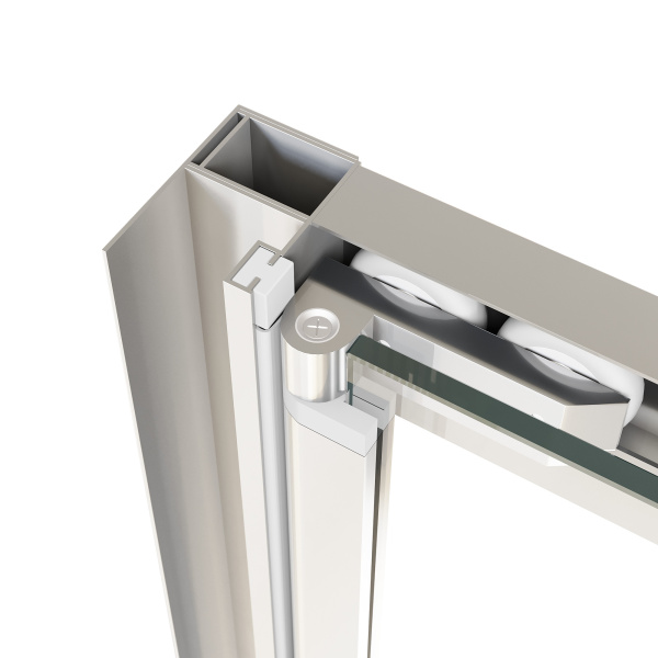 душевая дверь rgw passage pa-21 100 06082110-11 профиль хром, стекло прозрачное