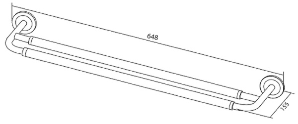 Держатель для полотенец AM.PM Serenity A40336400 Хром Держатель для полотенец AM.PM Serenity A40336400 Хром
