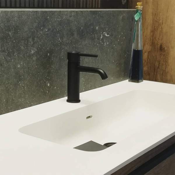 смеситель для раковины webert elio el830102560 черный матовый