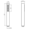 ручной душ fima carlo frattini wellness f2203cr, цвет хром