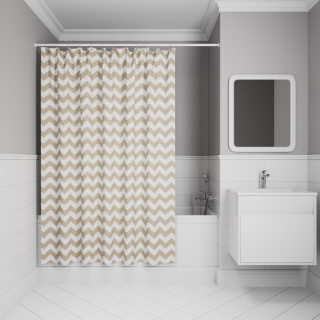 Штора для ванной, 200x180 см, IDDIS Base BR03P18i11 полиэстер