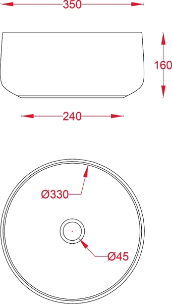 раковина artceram cognac col004 01 00 накладная, без отв., без перелива, на столешницу, saniglaze, ø35xh16 см, белая
