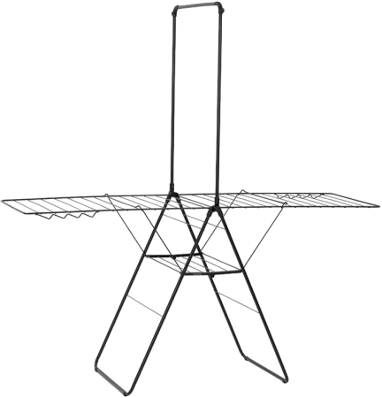 Сушилка для белья Brabantia HangOn 403521 черная матовая, с перекладиной